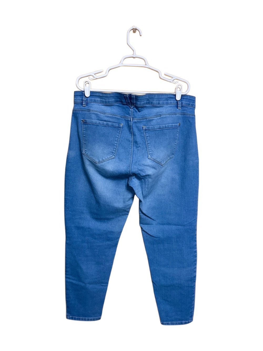 👖 Curve Appeal Light Wash Skinny Jeans Size 16/33 - Picture 4 of 6